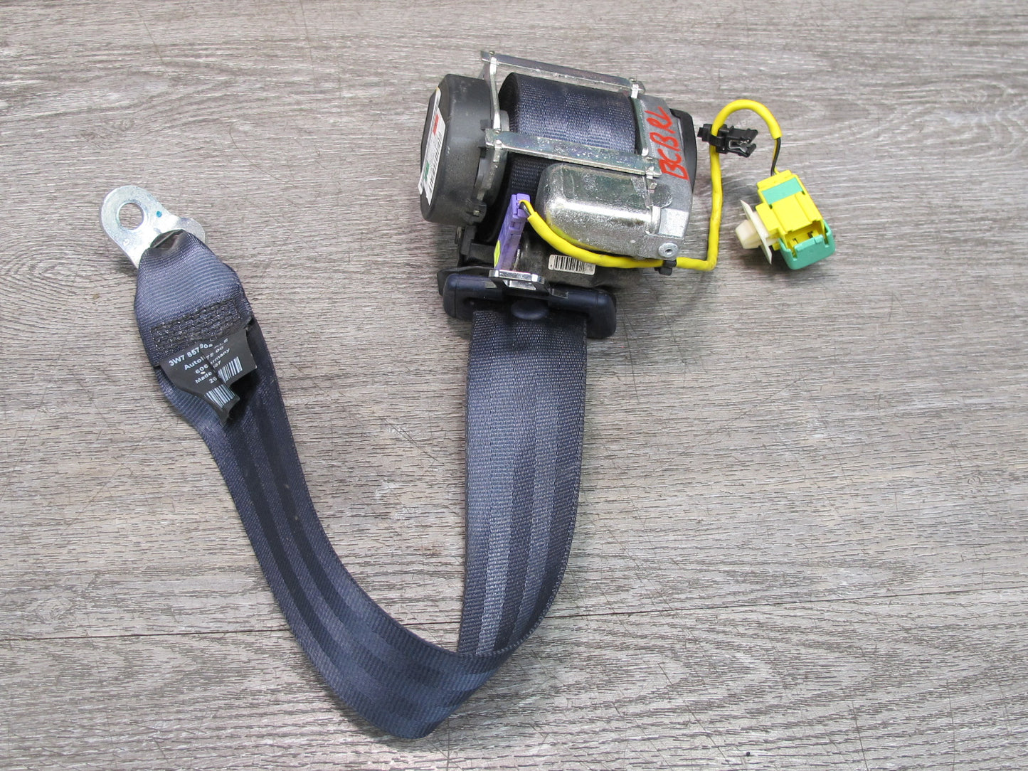 06-12 BENTLEY CONTINENTAL GTC REAR LEFT DRIVER SIDE SEATBELT RETRACTOR OEM