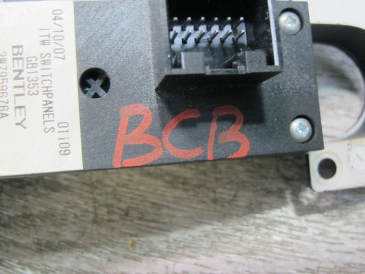 07-11 Bentley Continental GTC Convertible Center Console Switch Panel 3W7959676A
