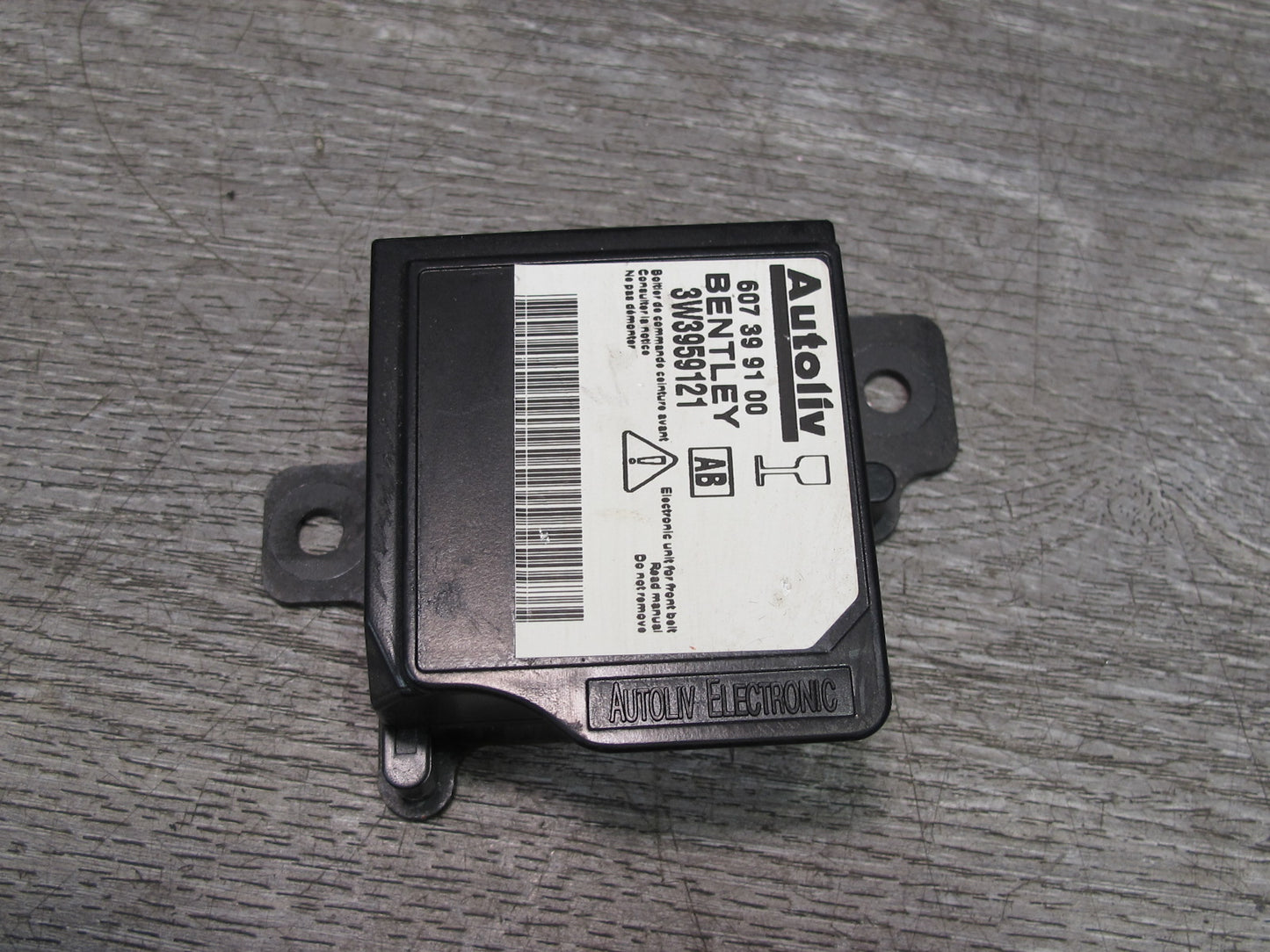 03-12 Bentley Continental GTC GT Front Seat Belt Control Module 3W3959121