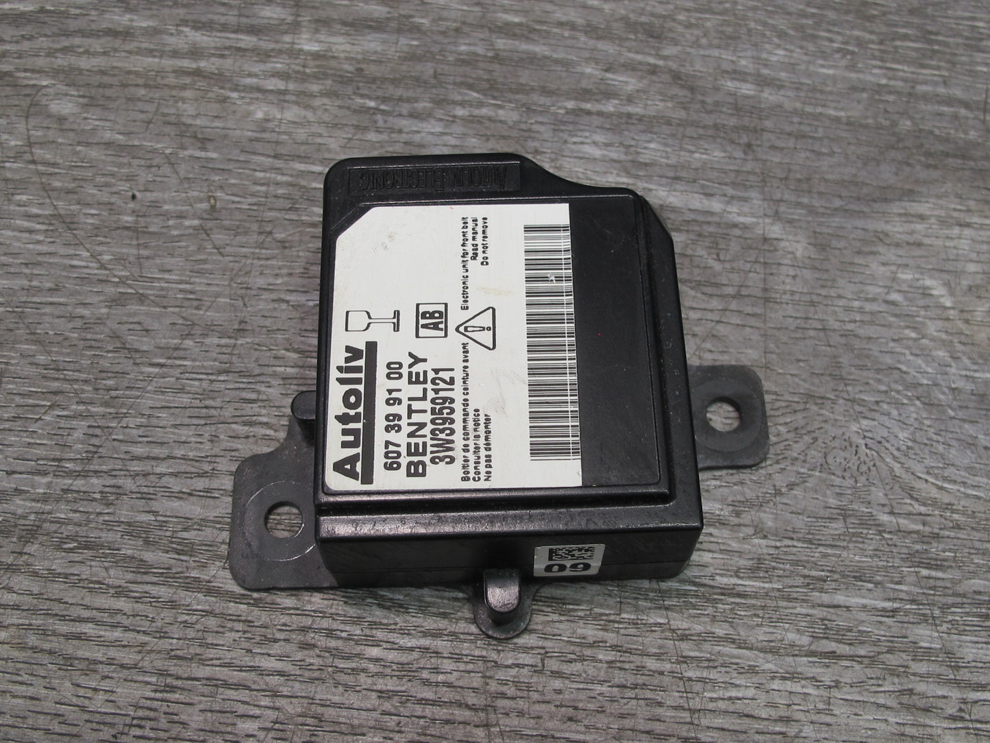 03-12 Bentley Continental GTC GT Front Seat Belt Control Module 3W3959121