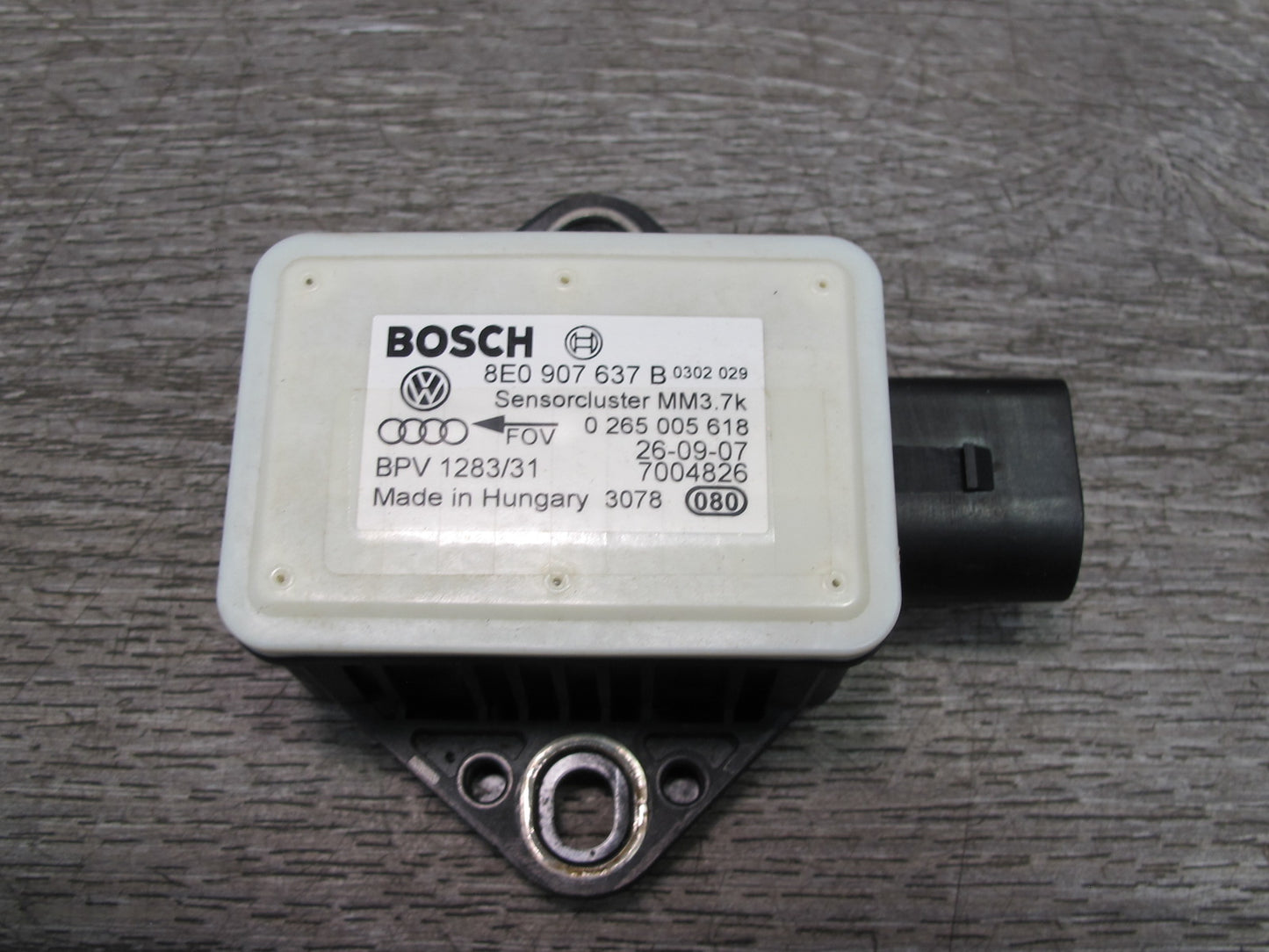 03-10 Bentley Continental GTC GT YAW Turn Rate Acceleration Sensor 8E0907637B
