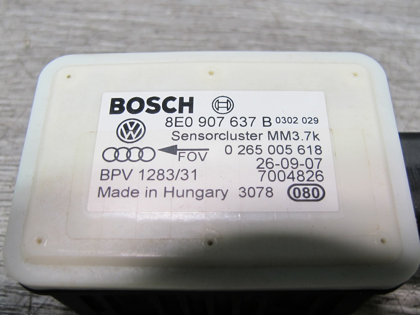 03-10 Bentley Continental GTC GT YAW Turn Rate Acceleration Sensor 8E0907637B
