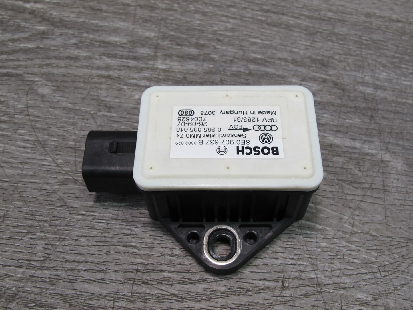 03-10 Bentley Continental GTC GT YAW Turn Rate Acceleration Sensor 8E0907637B