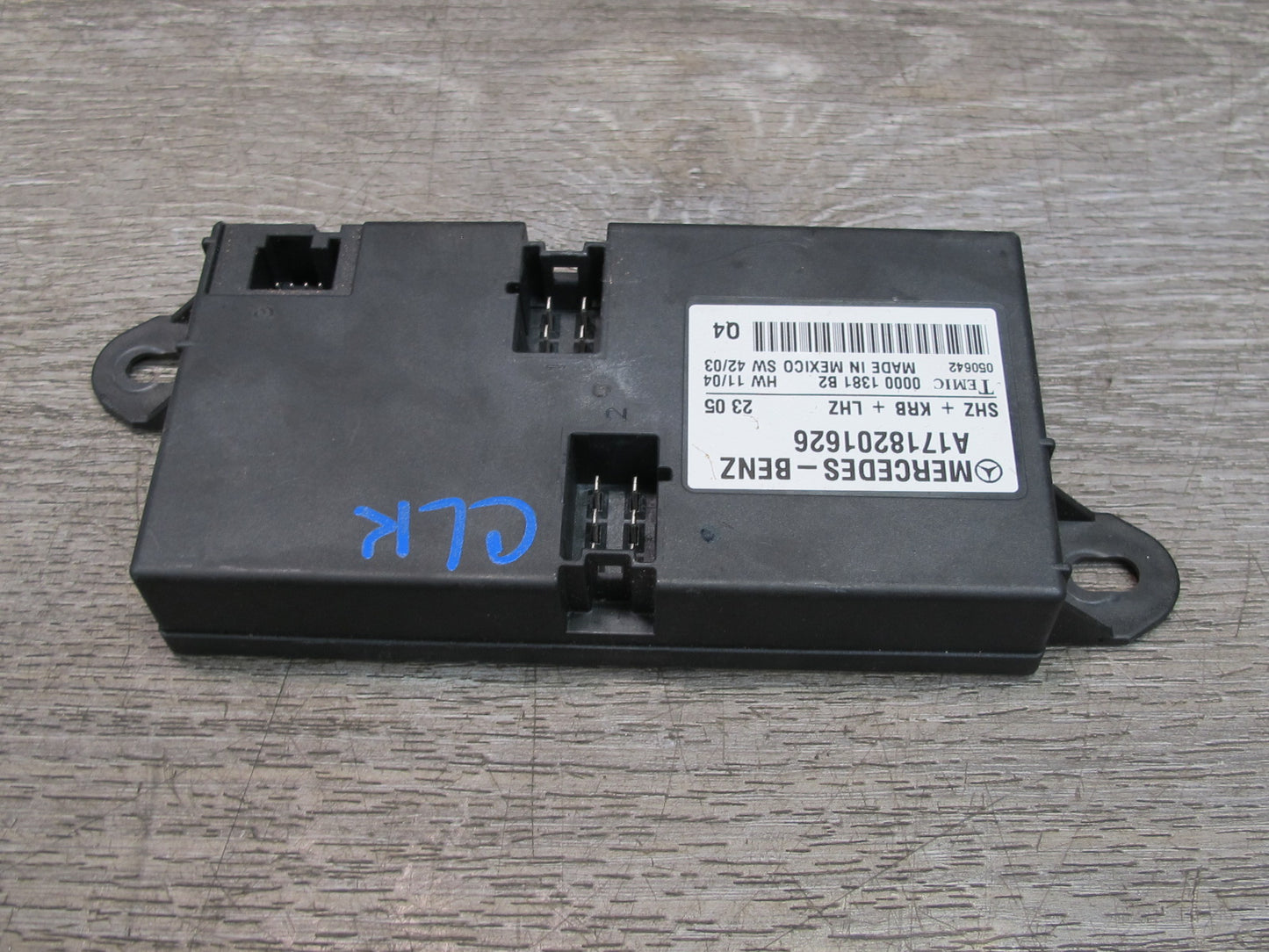 05-11 Mercedes R171 Slk-class Heated Seat Control Module 1718201626 OEM