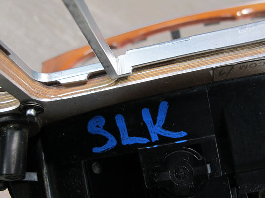 05-12 Mercedes R230 Dash Center Console Door Wood Trim Bezel Panel Set OEM