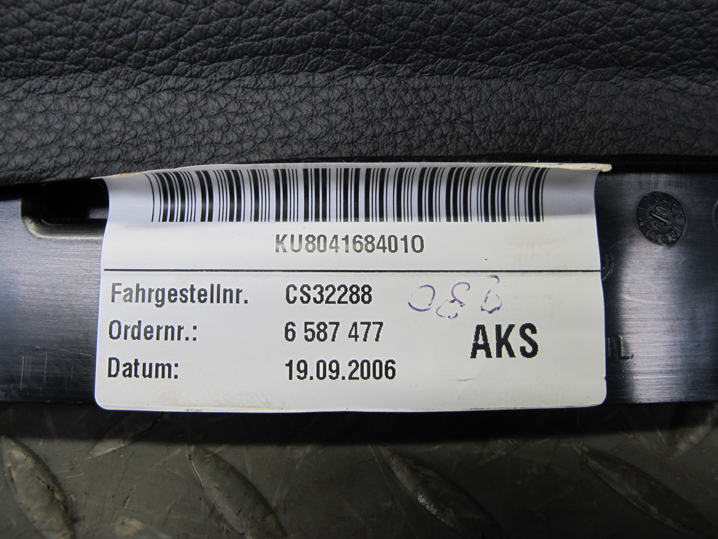 06-10 BMW E63 E64 FRONT LEFT DRIVER SIDE DASH KNEE SRS AIRBAG OEM