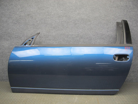 92-93 Nissan Z32 300ZX 2+2 Front Left Driver Door Shell Cover Panel Blue OEM