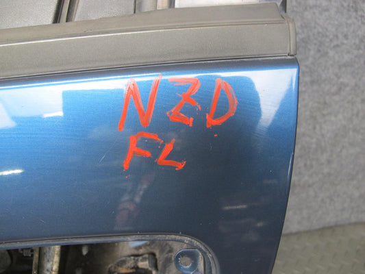 92-93 Nissan Z32 300ZX 2+2 Front Left Driver Door Shell Cover Panel Blue OEM