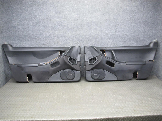 92-93 Nissan Z32 300ZX 2+2 Set of 2 Door Interior Trim Cover Panel Black OEM