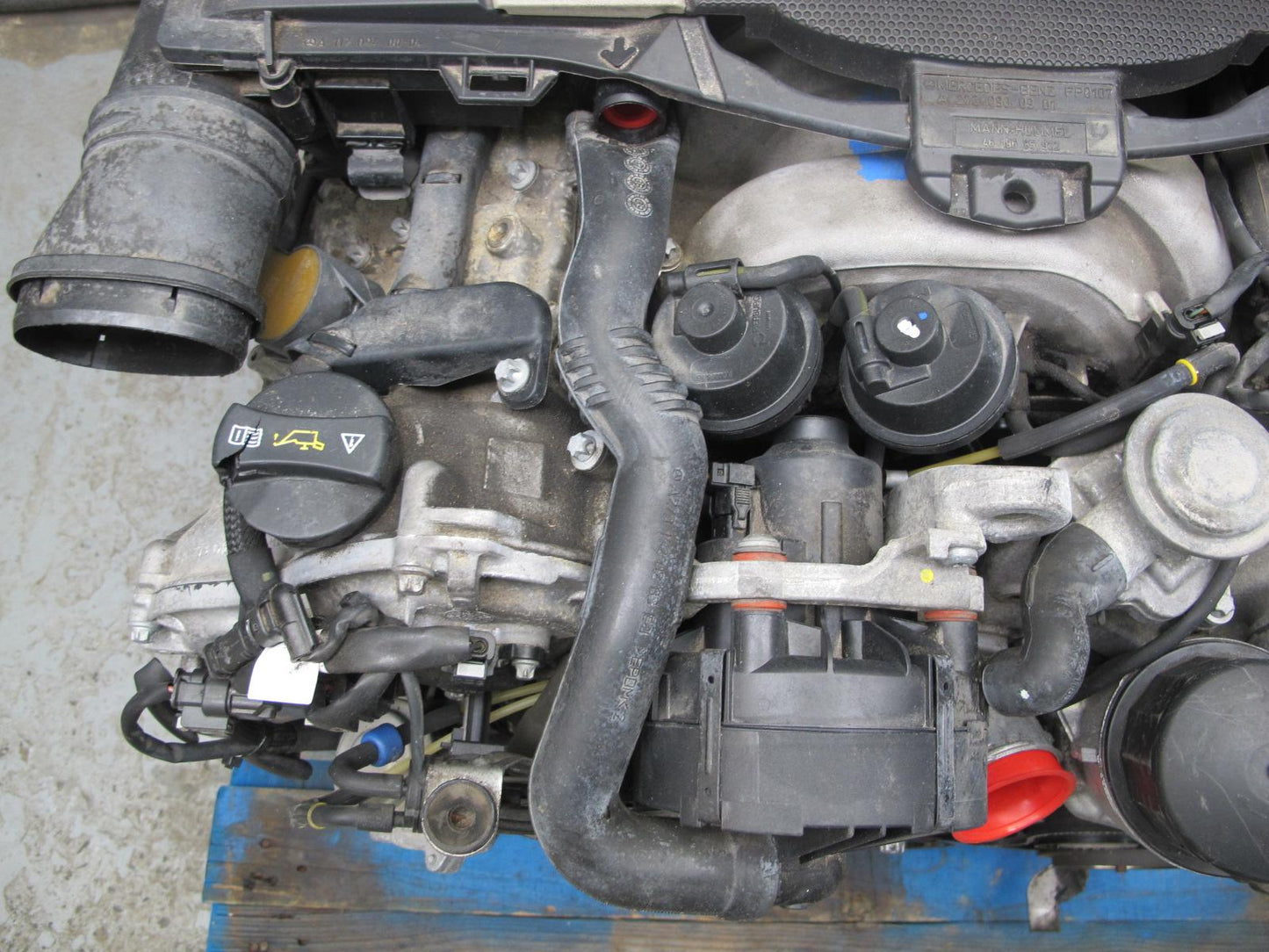 07-12 Mercedes R230 SL550 5.5L M273 273.965 V8 Complete Engine Motor 156k Miles