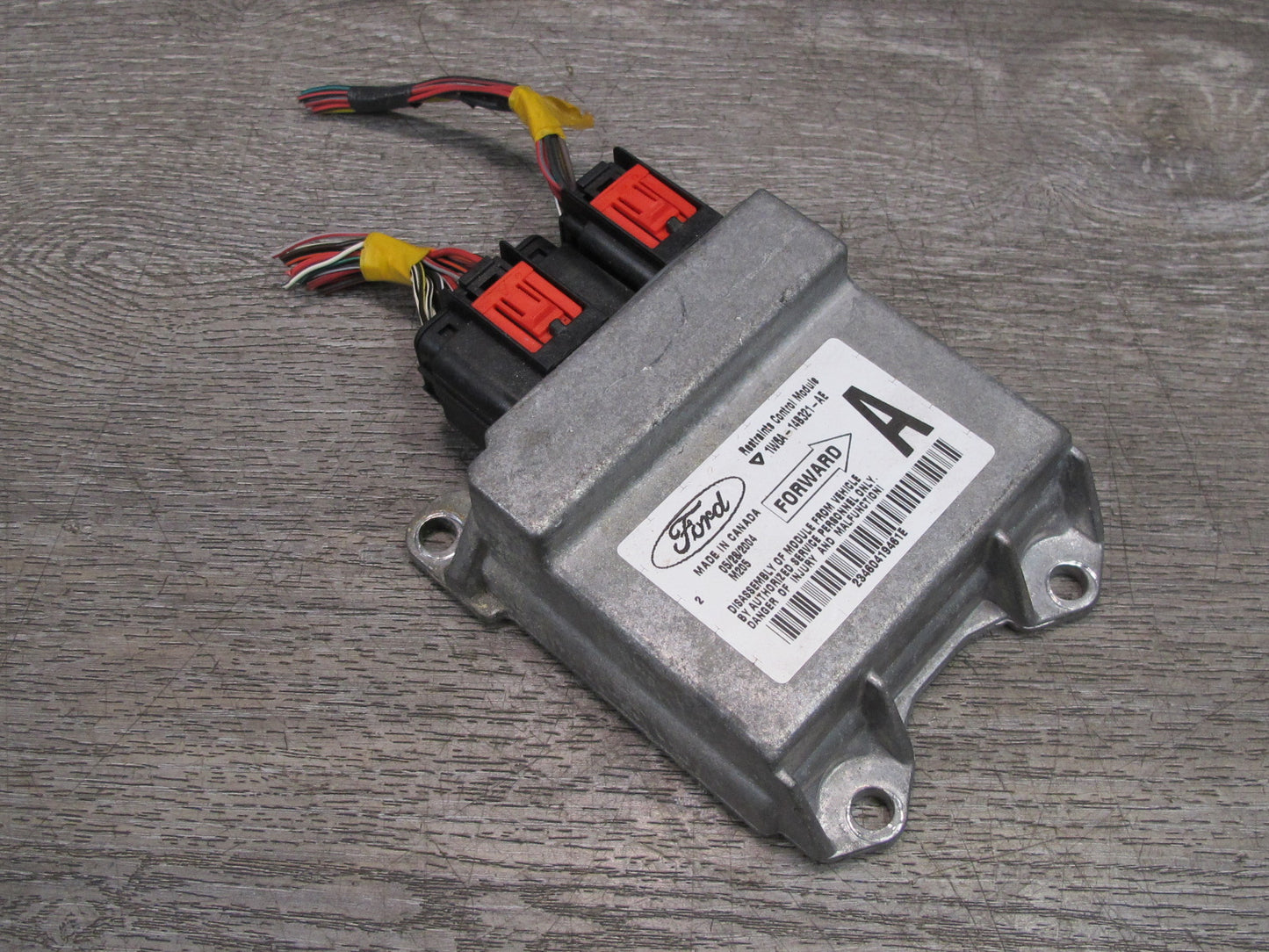 02-05 FORD THUNDERBIRD SRS AIRBAG CONTROL MODULE UNIT 1W6A14B321AE OEM