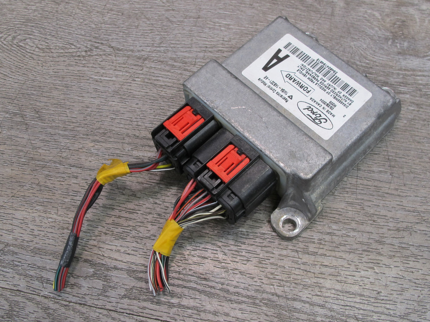 02-05 FORD THUNDERBIRD SRS AIRBAG CONTROL MODULE UNIT 1W6A14B321AE OEM
