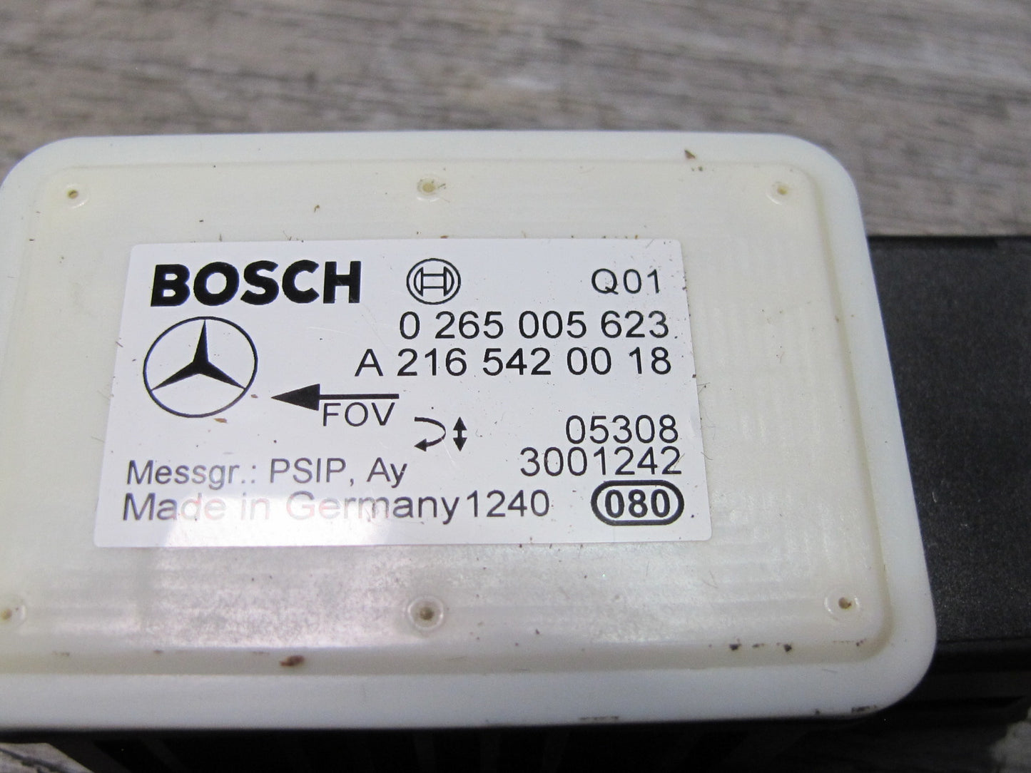 03-08 Mercedes R230 YAW Turn Rate Acceleration Stability Sensor 2165420018 OEM