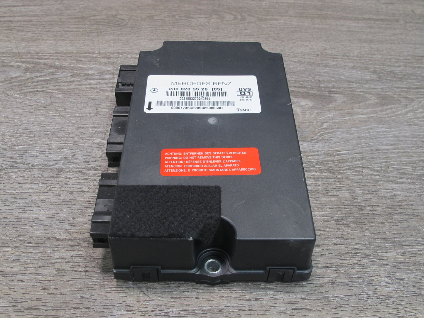 03-08 Mercedes R230 Convertible  TOP Roof Control Module 2308205526 OEM