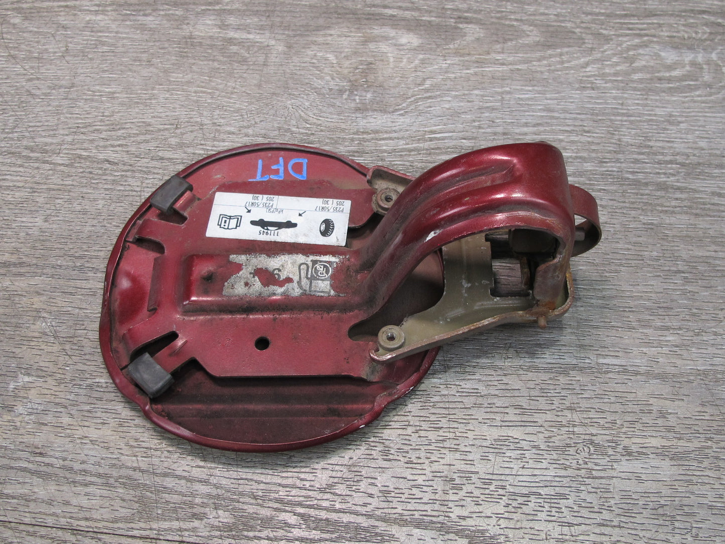 02-05 Ford Thunderbird Fuel Tank Filler Door Lid Cover Maroon OEM