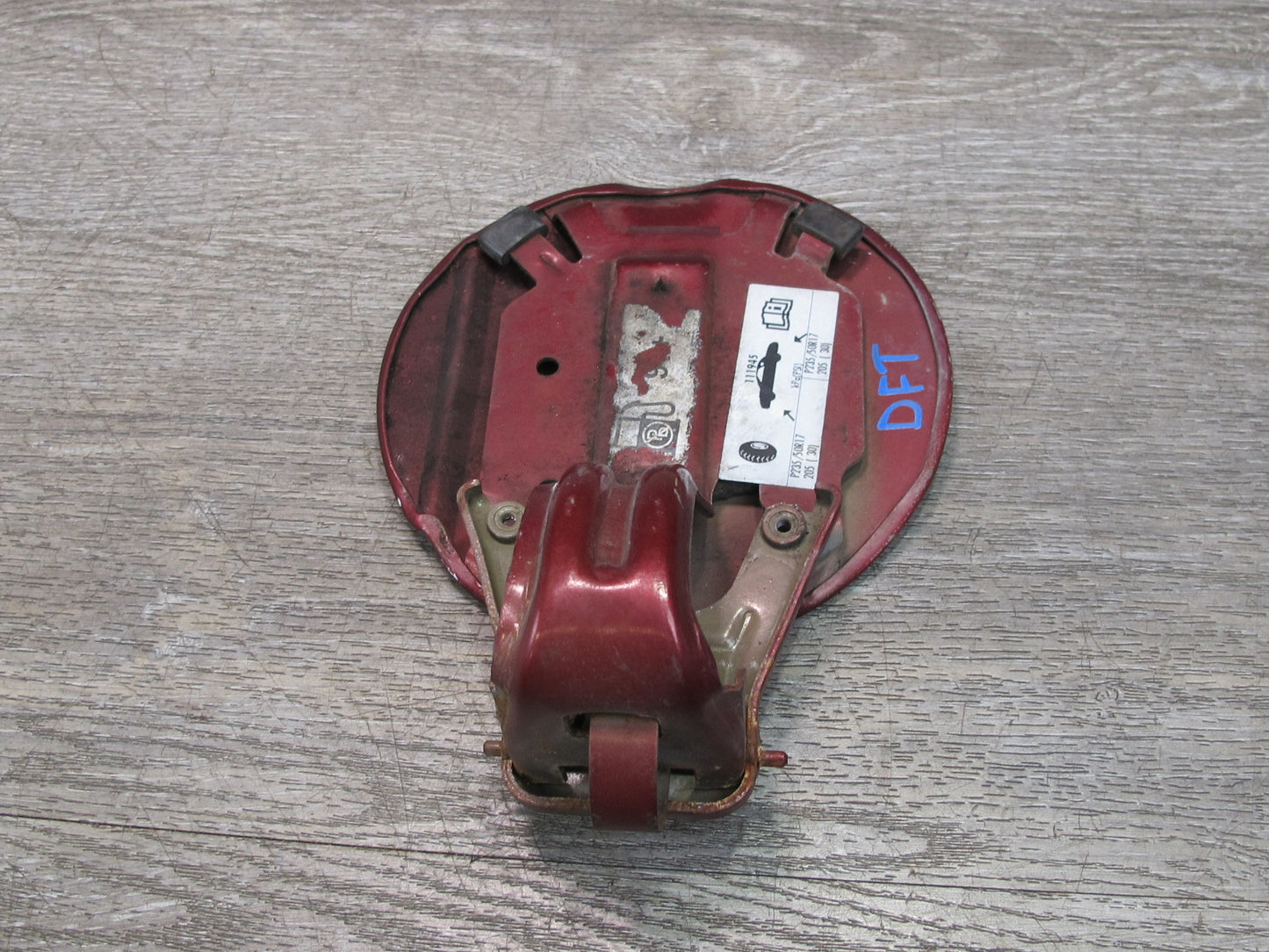 02-05 Ford Thunderbird Fuel Tank Filler Door Lid Cover Maroon OEM