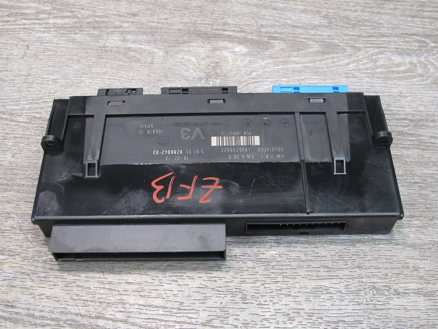 2013 BMW F10 5-SERIES PL6 Jbbfe III Body BCM BCU Control  Module 9286942 OEM