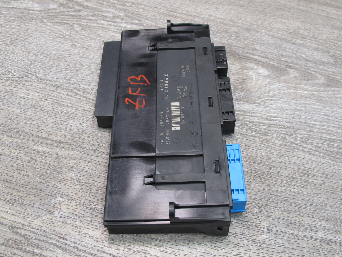2013 BMW F10 5-SERIES PL6 Jbbfe III Body BCM BCU Control  Module 9286942 OEM