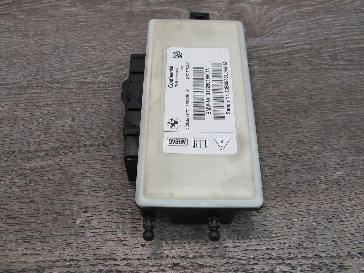 11-16 BMW F10 F07 5-SERIES SRS AIRBAG CONTROL MODULE UNIT 9280186 OEM