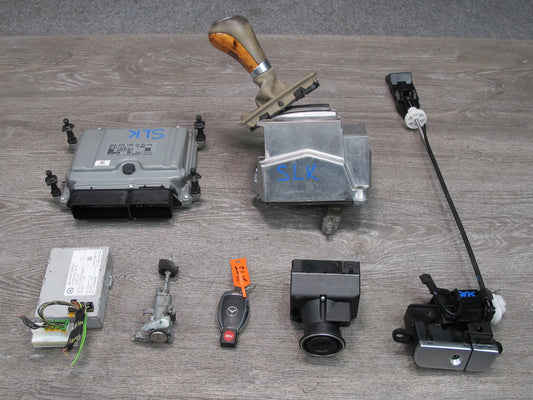 2009 Mercedes R230 SL550 M273 ECU ECM Shifter Ignition Switch Glove Lock KEY Set
