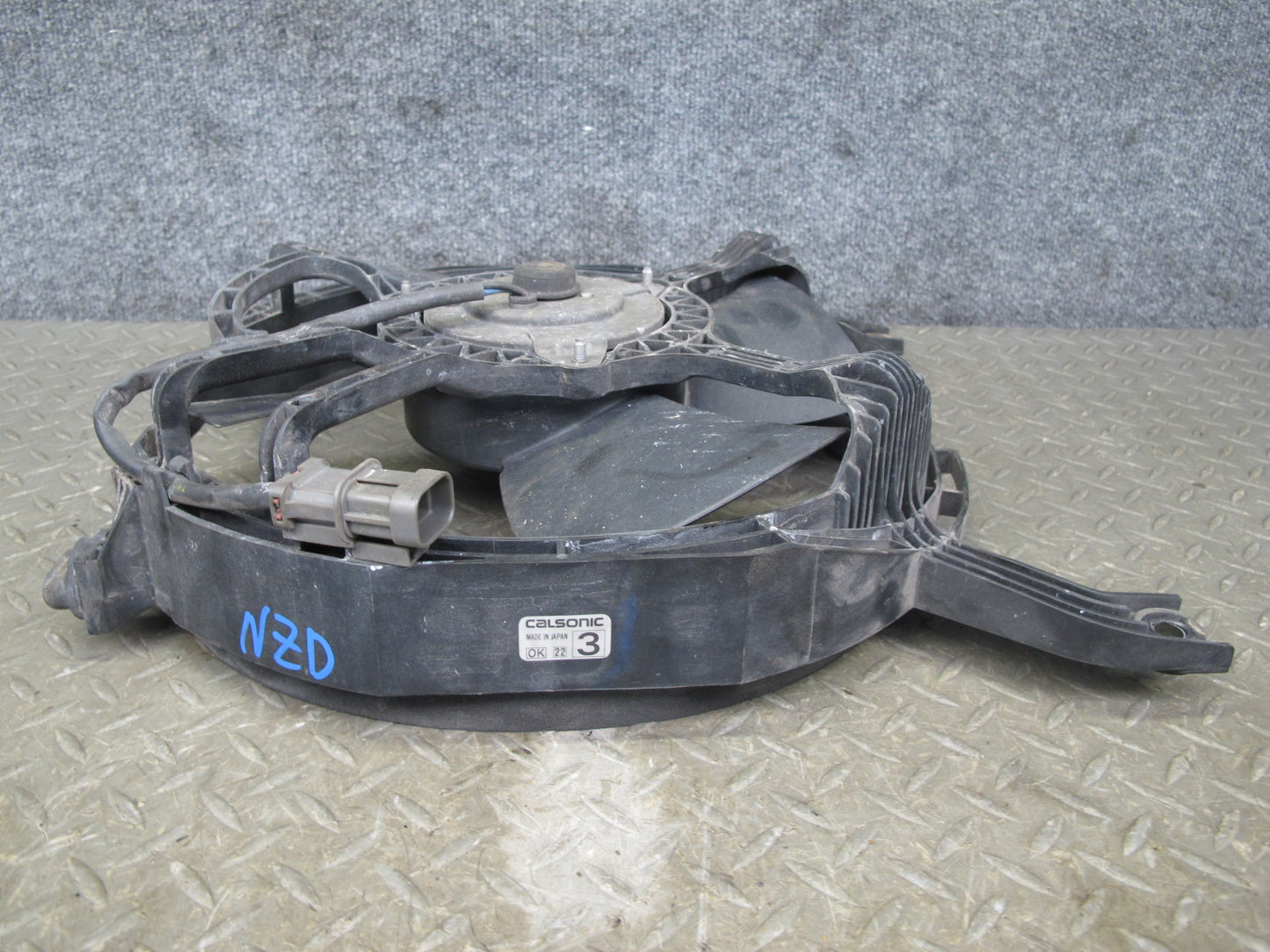 90-96 Nissan Z32 300ZX NON Turbo A/C Condenser 4 Blade Fan Motor OEM