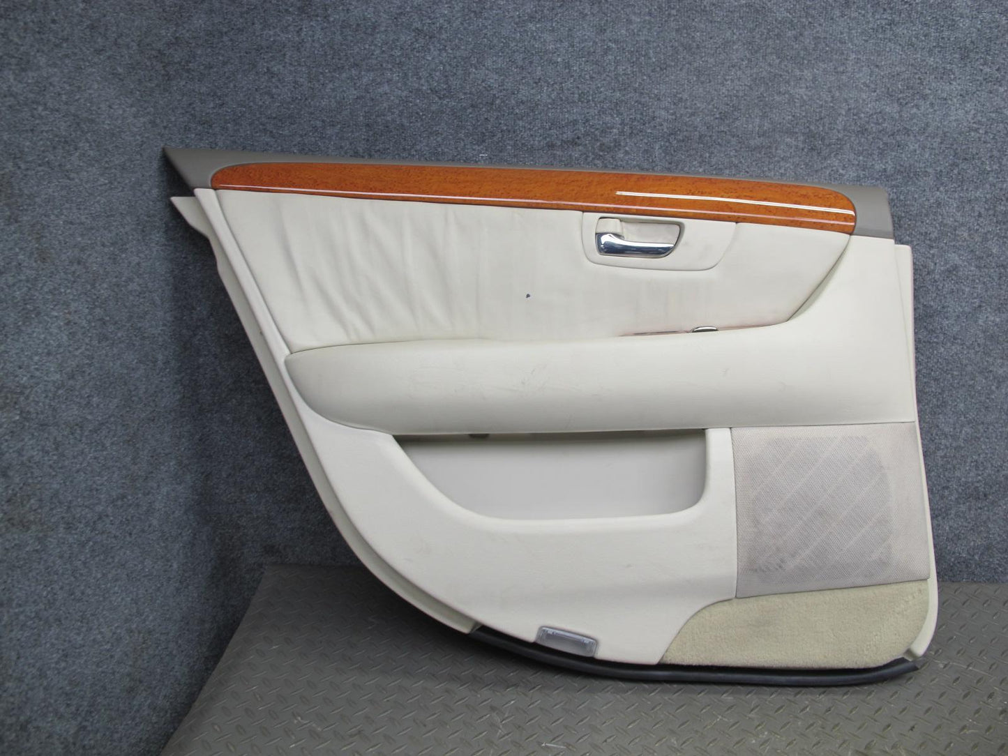 01-03 Lexus LS430 Rear Left & Right Door Interior Trim Cover Panel Ecru Set OEM