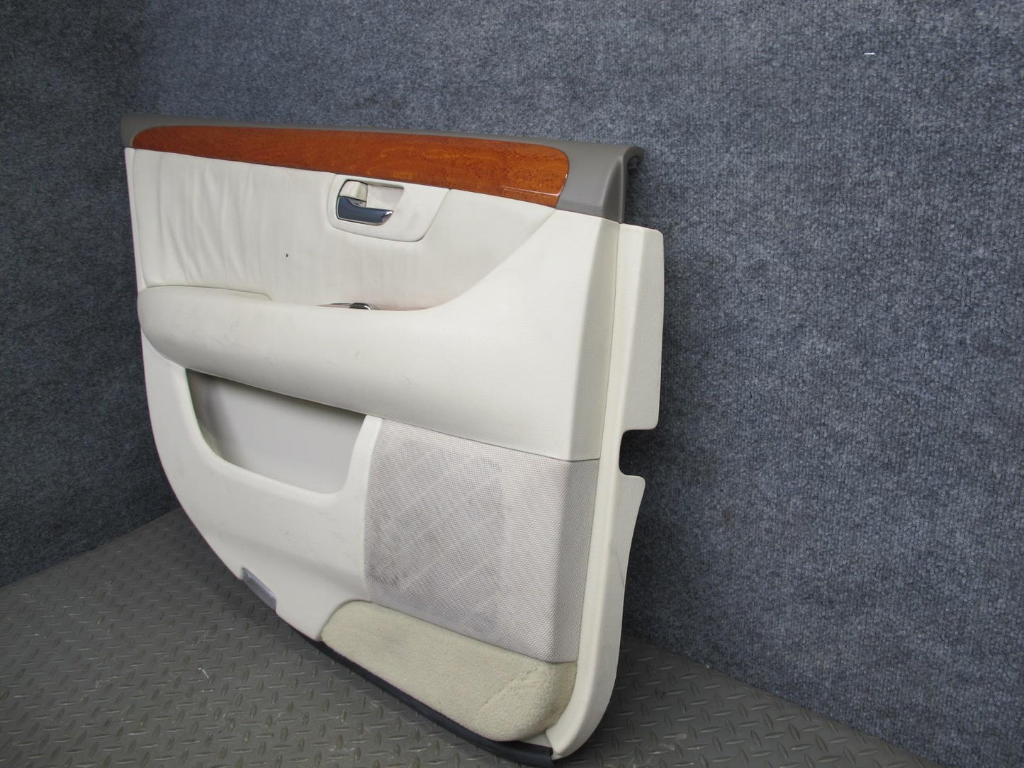 01-03 Lexus LS430 Rear Left & Right Door Interior Trim Cover Panel Ecru Set OEM