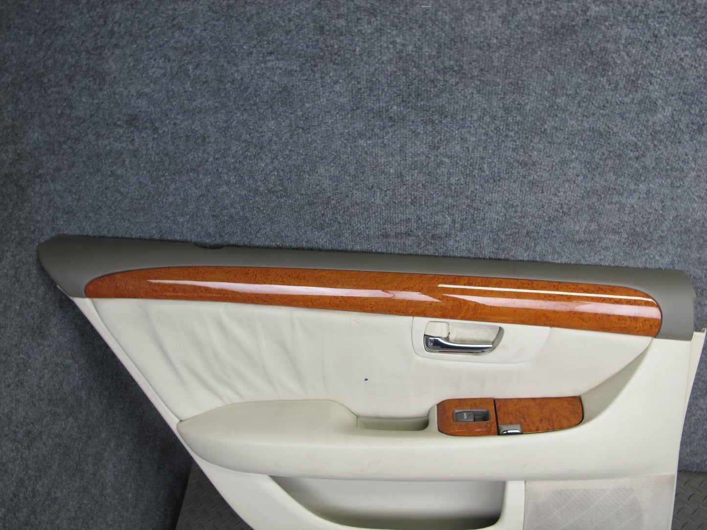 01-03 Lexus LS430 Rear Left & Right Door Interior Trim Cover Panel Ecru Set OEM
