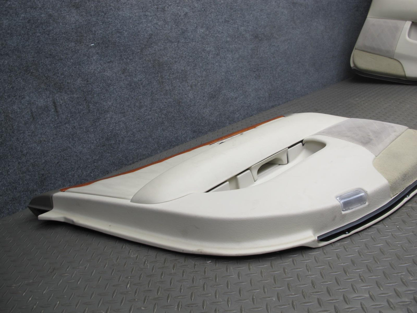 01-03 Lexus LS430 Rear Left & Right Door Interior Trim Cover Panel Ecru Set OEM