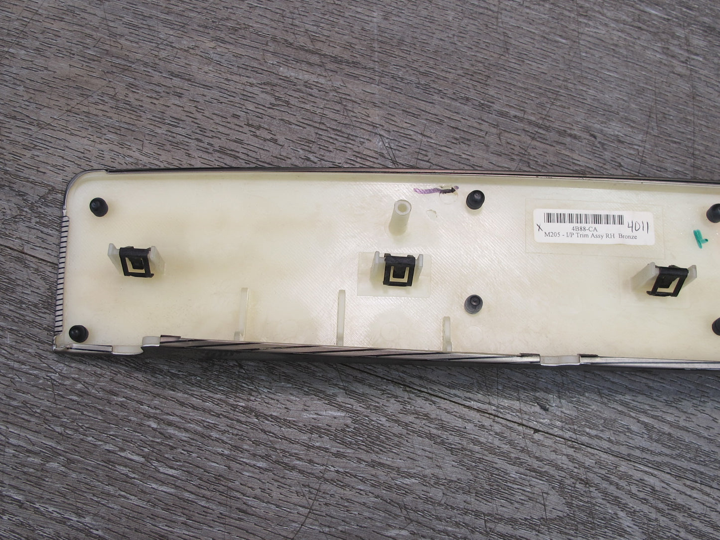 02-05 Ford Thunderbird Dash Front Right Bronze Trim Bezel Cover Panel 4B88-CA