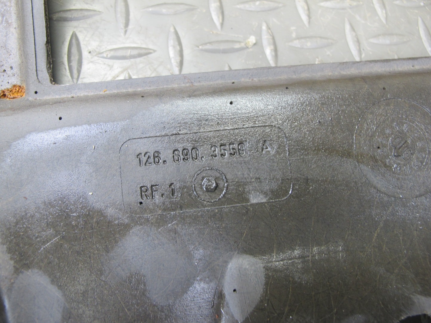 86-91 Mercedes W126 C126 Coupe Front Upper Headliner Trim Cover Panel Gray OEM