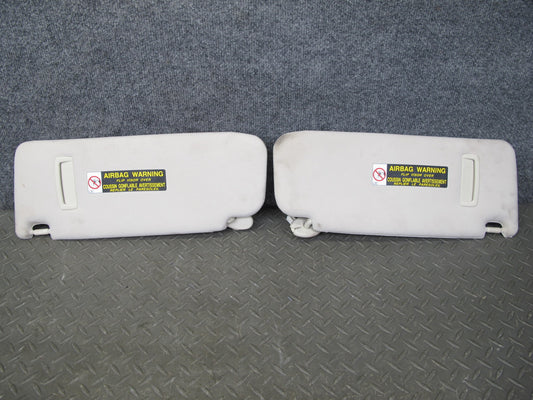 01-06 Lexus LS430 UCF30L Set of 2 Front Left & Right Sun Visor Ecru OEM