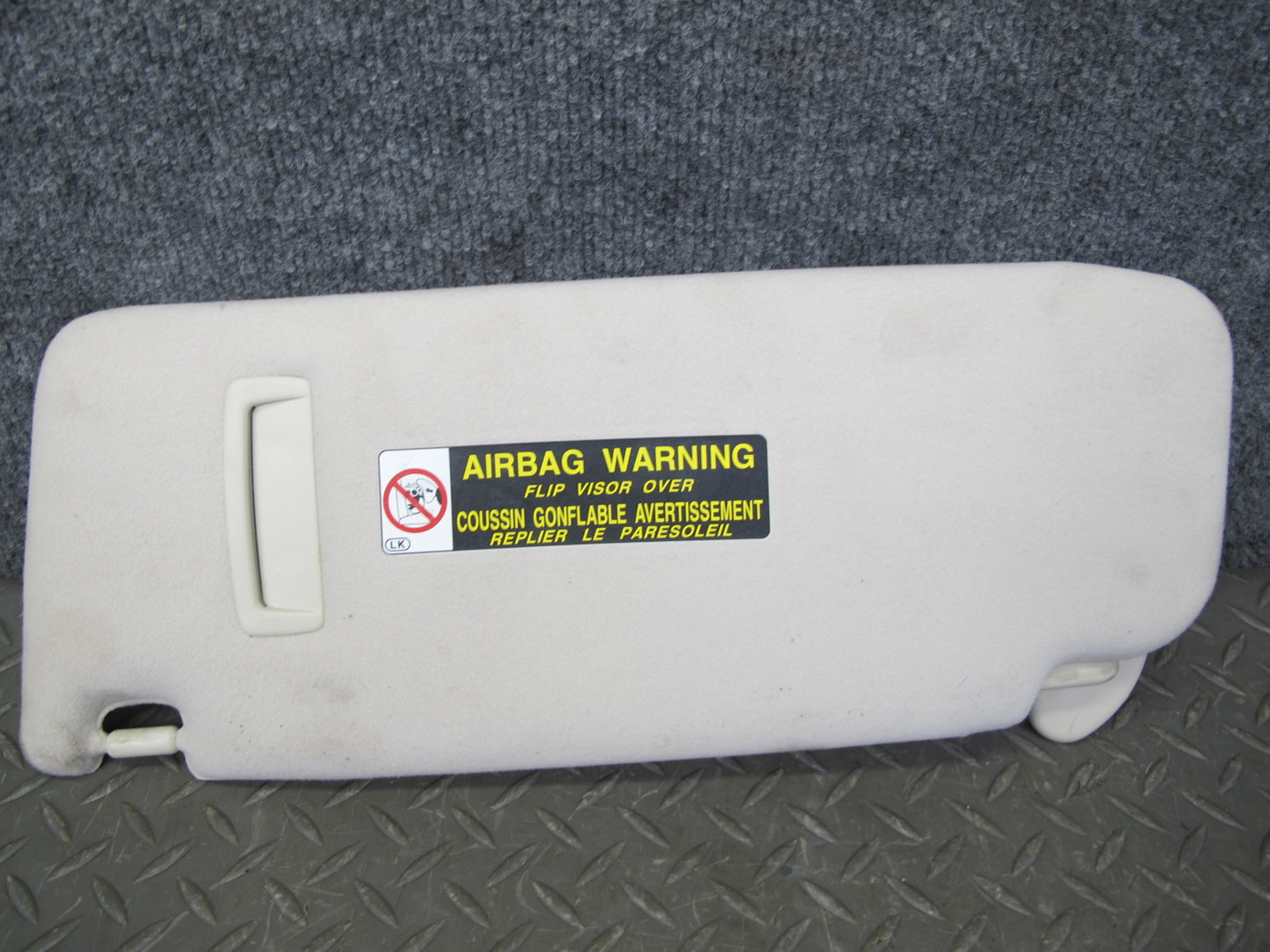 01-06 Lexus LS430 UCF30L Set of 2 Front Left & Right Sun Visor Ecru OEM