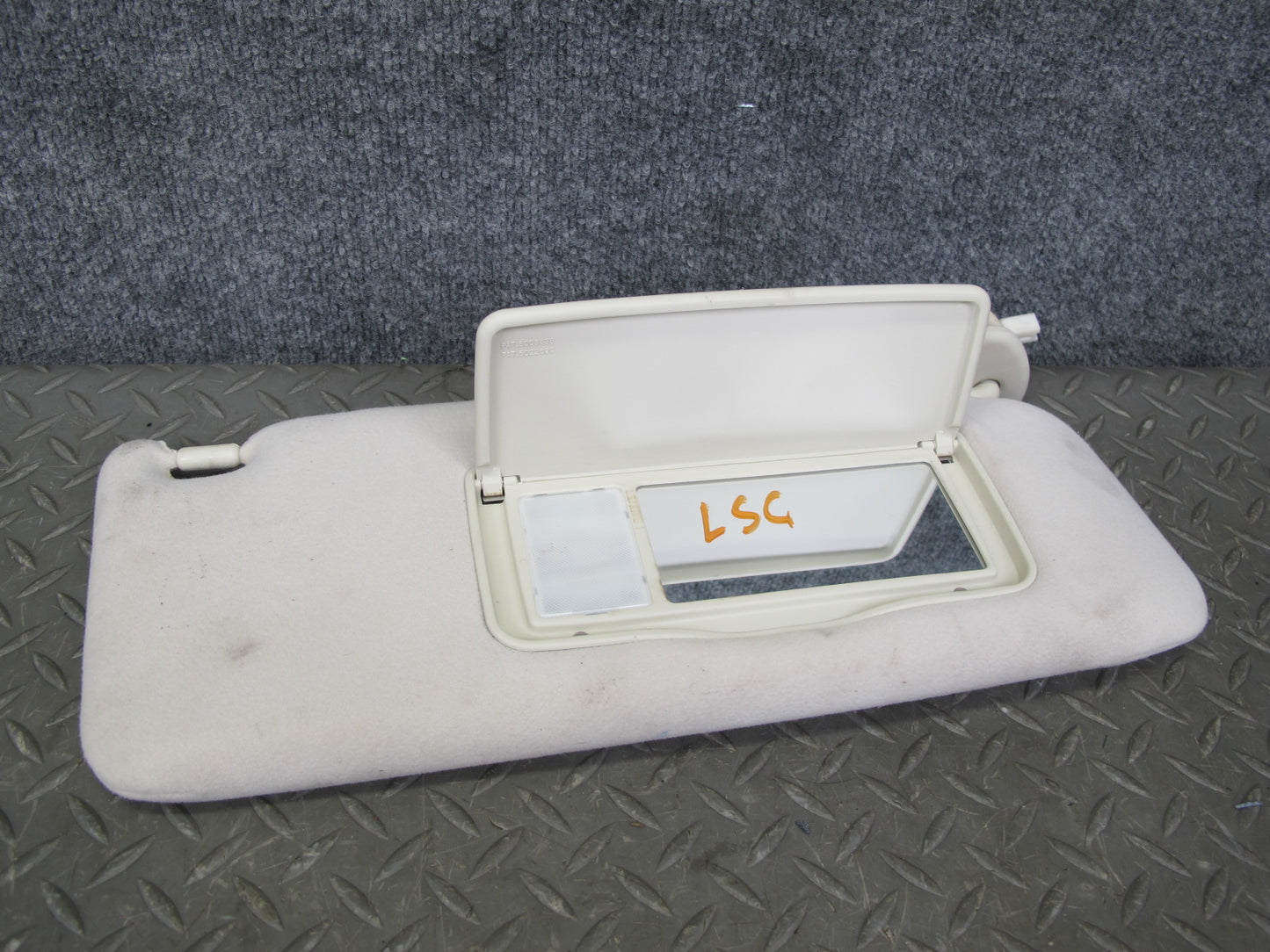 01-06 Lexus LS430 UCF30L Set of 2 Front Left & Right Sun Visor Ecru OEM