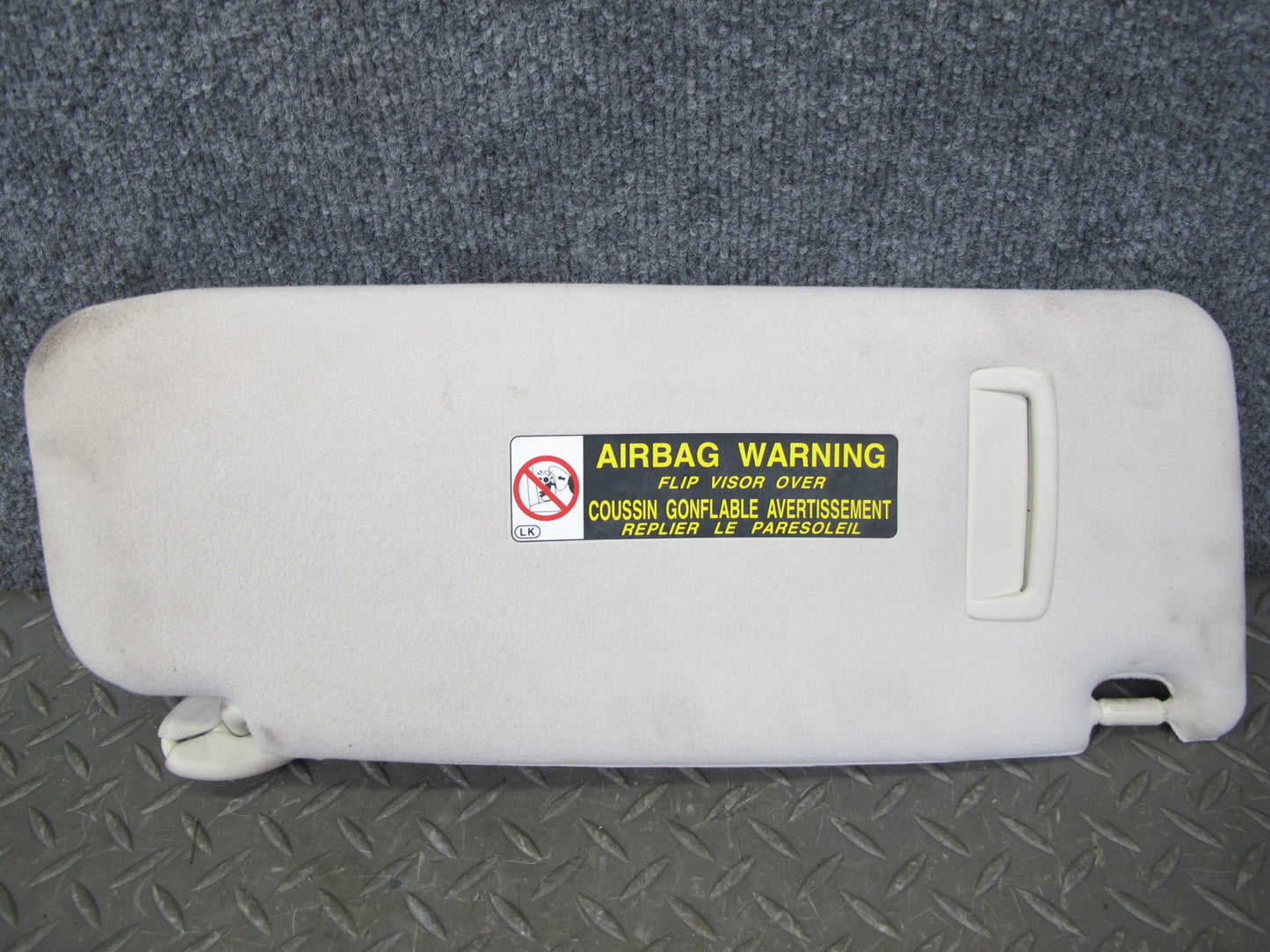 01-06 Lexus LS430 UCF30L Set of 2 Front Left & Right Sun Visor Ecru OEM