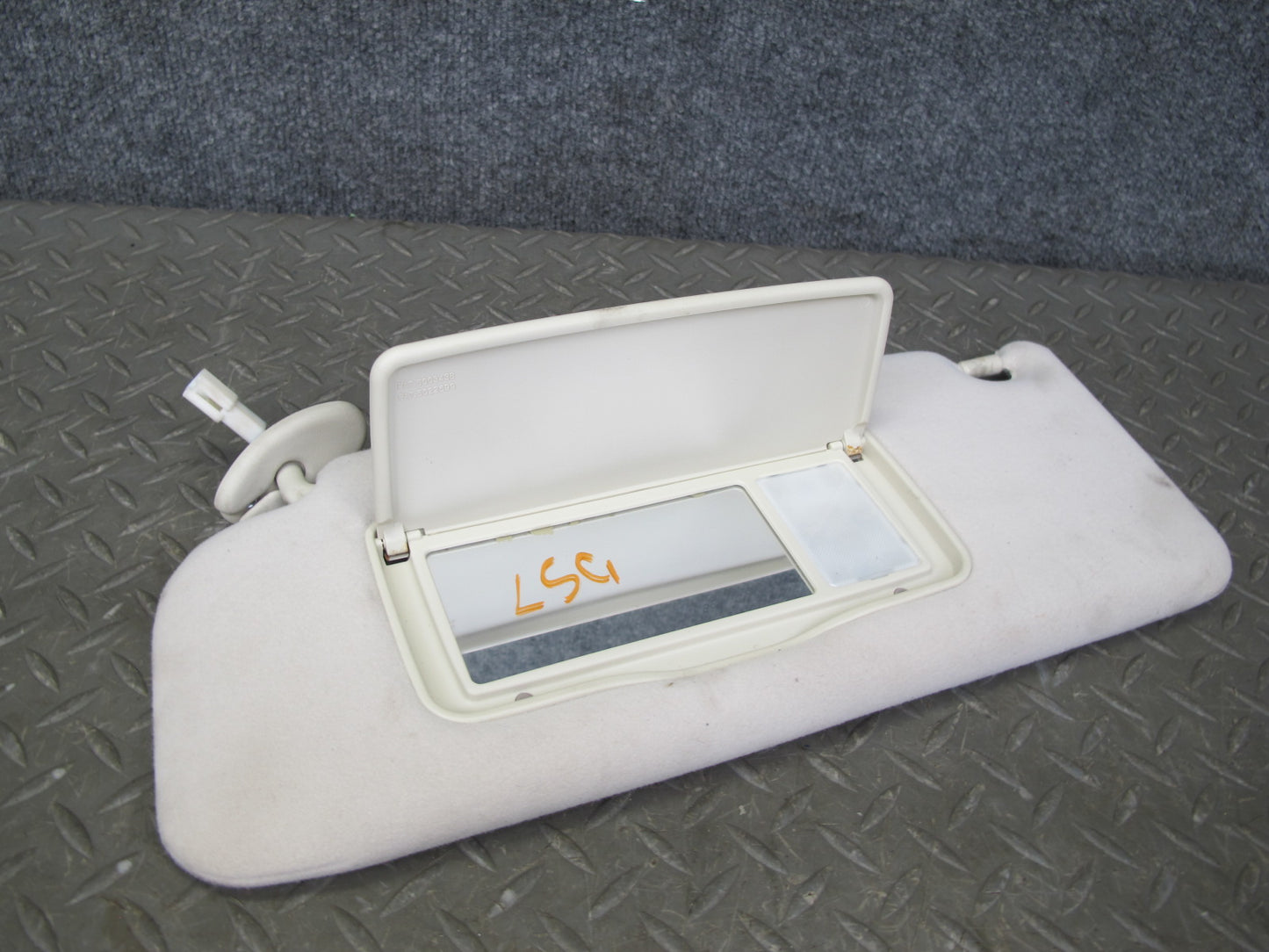 01-06 Lexus LS430 UCF30L Set of 2 Front Left & Right Sun Visor Ecru OEM