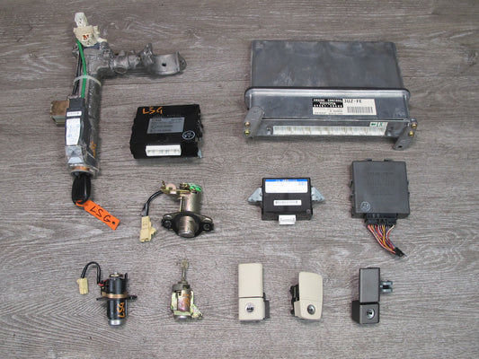 2003 Lexus LS430 UCF30 ECM ECU Immo Headlight Ignition Theft Module Lock KEY Set