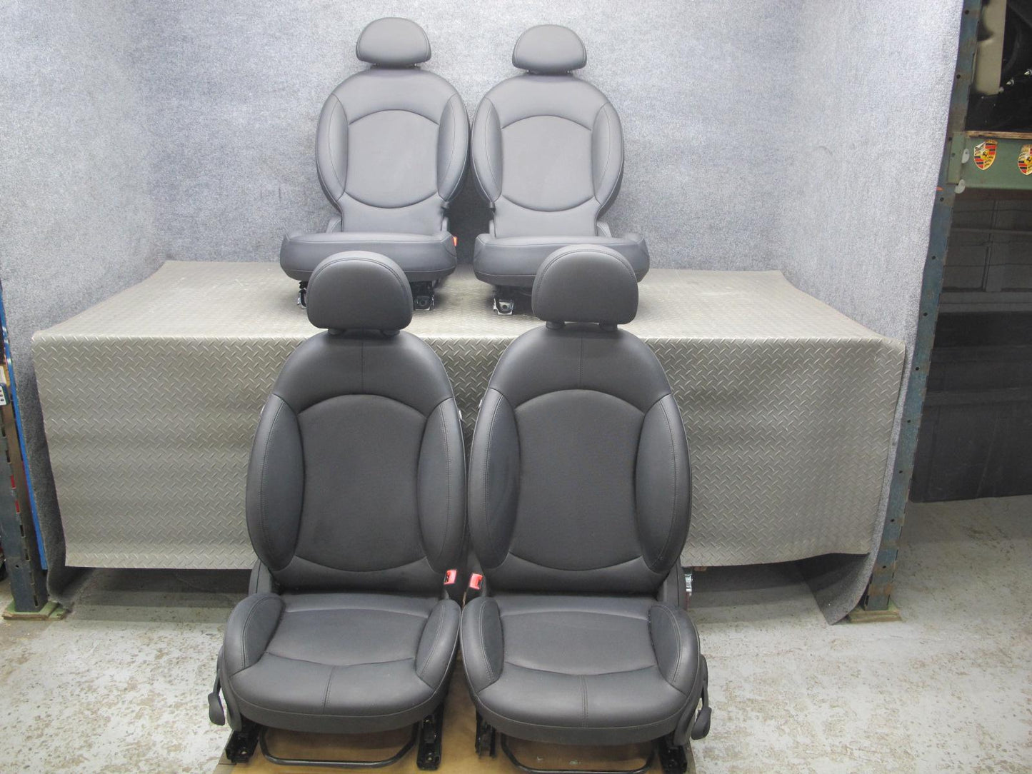 11-13 Mini Cooper R60 Countryman Set of 4 Front & Rear Leatherette Seat OEM
