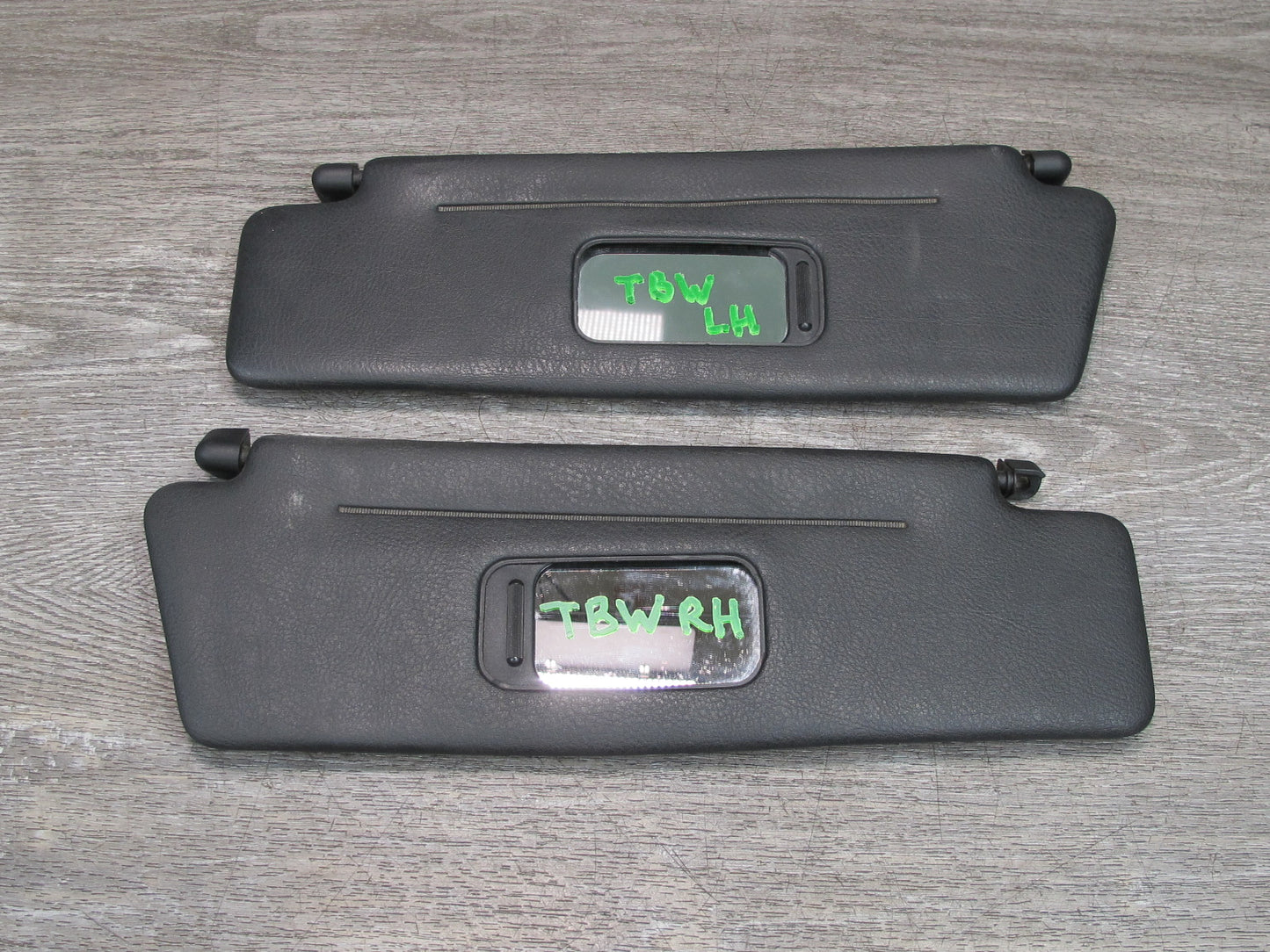 01-06 BMW E46 3-SERIES Convertible Set of 2 Front Left & Right Sun Visor OEM