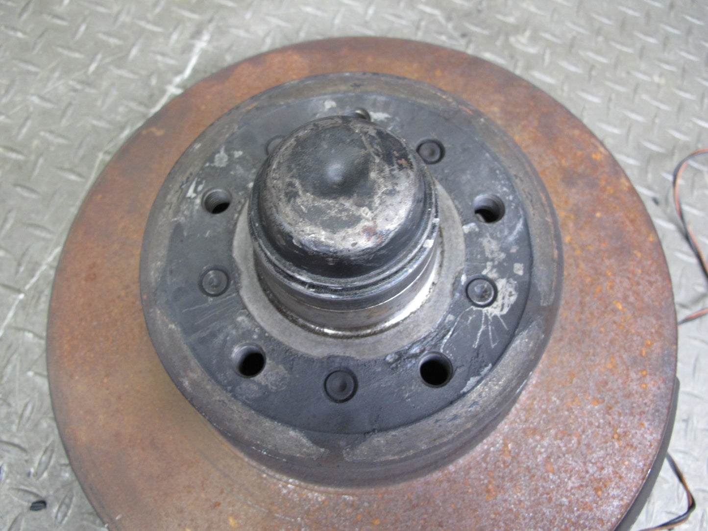 86-91 Mercedes W126 C126 Front Right Spindle Knuckle Wheel Hub Bearing Rotor OEM