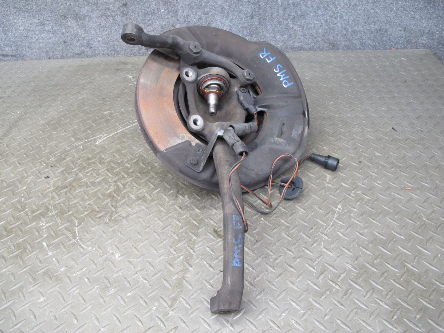 86-91 Mercedes W126 C126 Front Right Spindle Knuckle Wheel Hub Bearing Rotor OEM