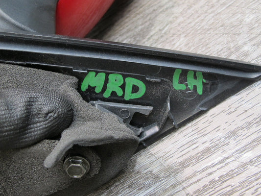 04-11 Mazda RX8 Front Left Driver Side Power Door Mirror RED OEM