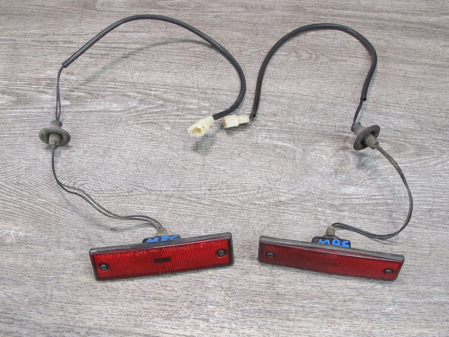 86-91 Mazda RX7 FC3S Set of 2 Rear Left & Right Side Marker Light OEM
