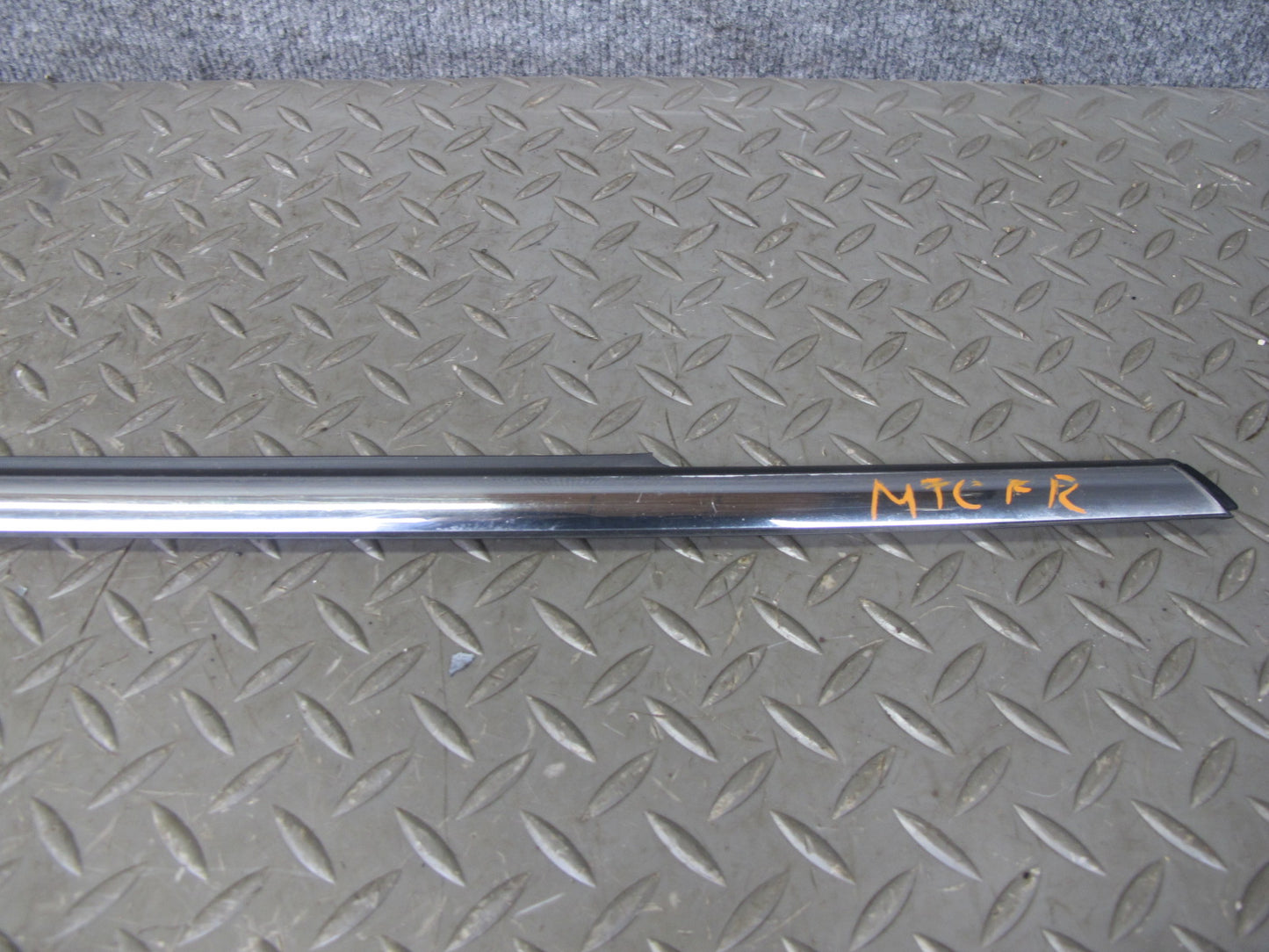 11-16 Mini Cooper R60 Set of 2 Front Door Chrome Channel Trim Molding Cover OEM
