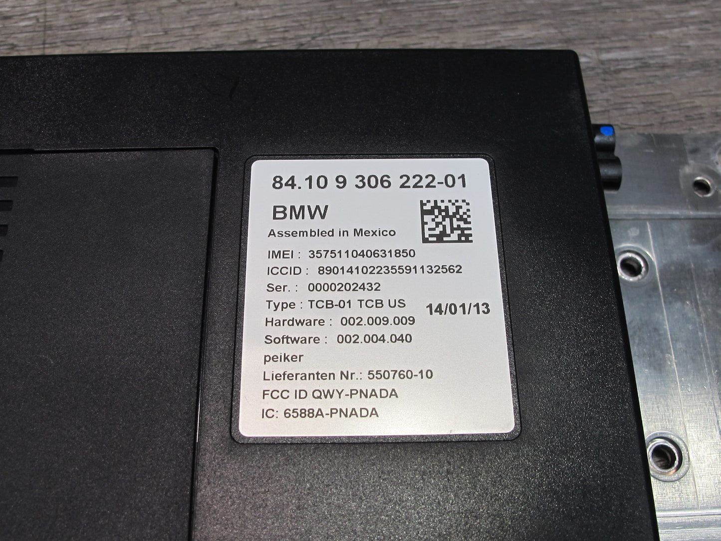 11-13 BMW F10 5-SERIES Bluetooth Telematics Communication Control Module OEM
