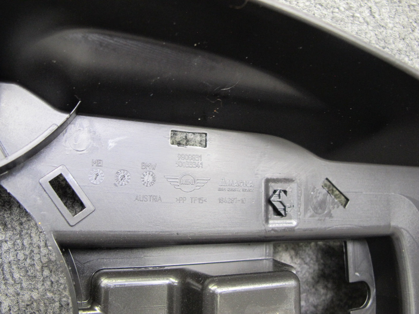 11-16 Mini Cooper R60 Countryman Front Center Console Floor Trim Panel OEM