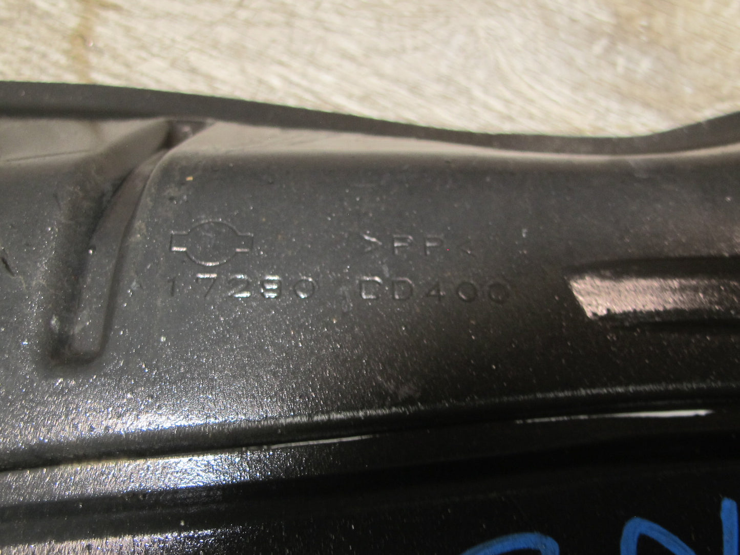 04-06 Nissan 350Z Convertible VQ35DE Fuel Filler Neck w Shield & Hose Set OEM