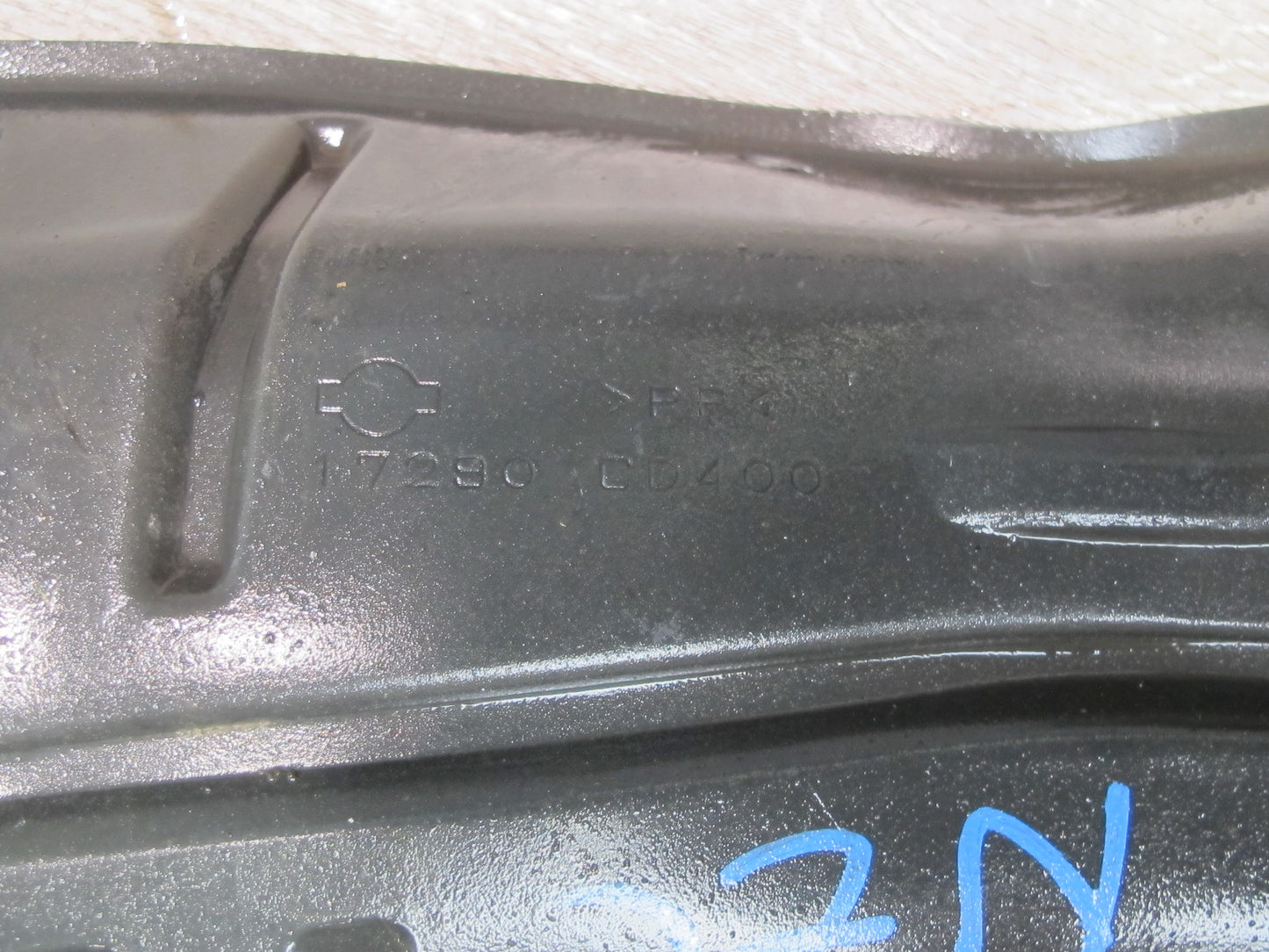 04-06 Nissan 350Z Convertible VQ35DE Fuel Filler Neck w Shield & Hose Set OEM