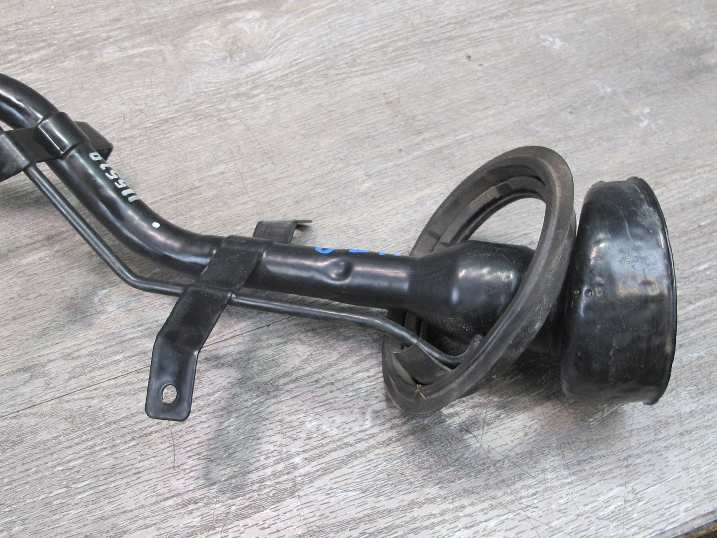 04-06 Nissan 350Z Convertible VQ35DE Fuel Filler Neck w Shield & Hose Set OEM