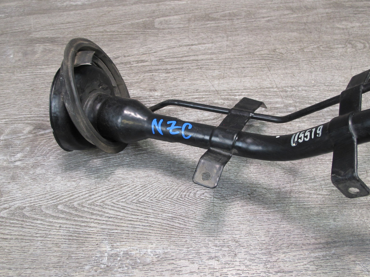 04-06 Nissan 350Z Convertible VQ35DE Fuel Filler Neck w Shield & Hose Set OEM